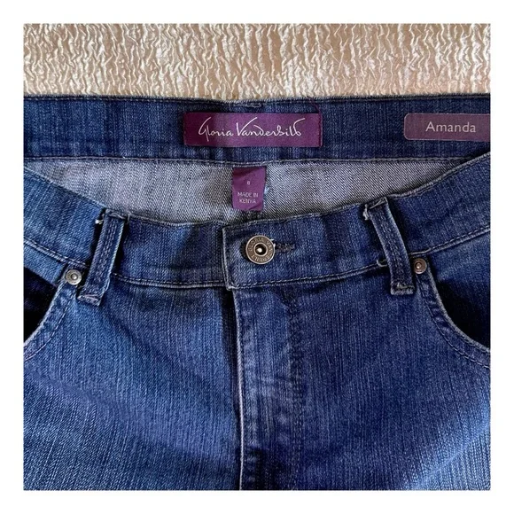 Gloria Vanderbilt Amanda Straight Leg Jeans Size 8 New. - Picture 4 of 4